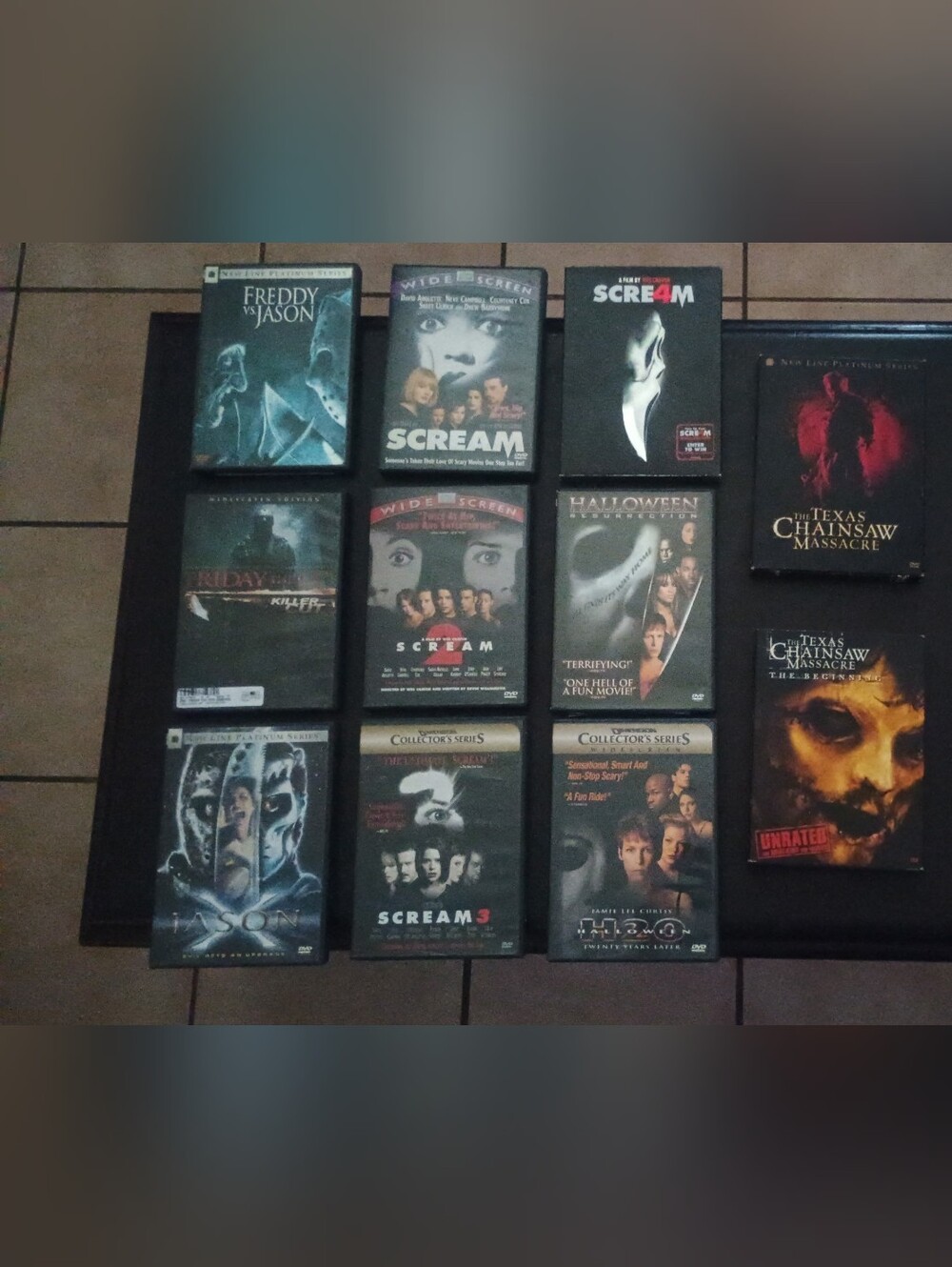 Horror Movie DVD Collection - Black